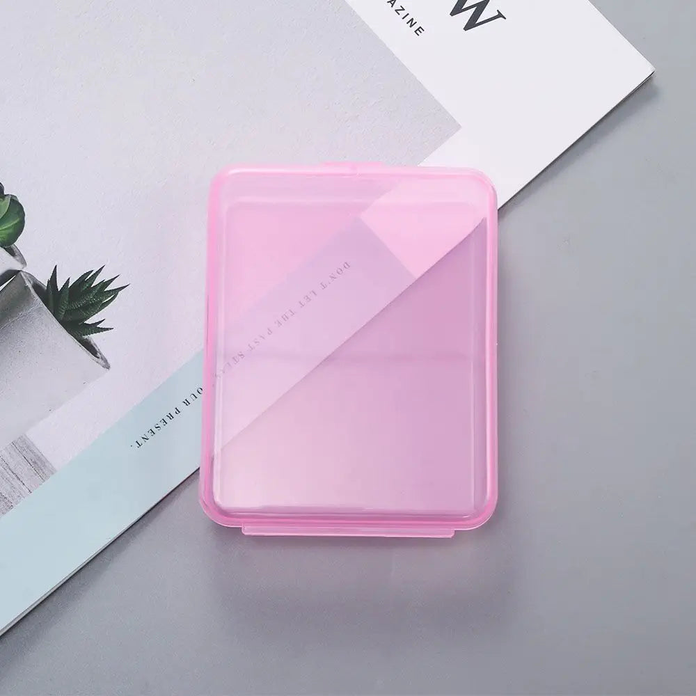 Protection Rectangle Container Portable Face Masks Disposable Storage Box Mask Storage Case Transparent Powder Puff Case