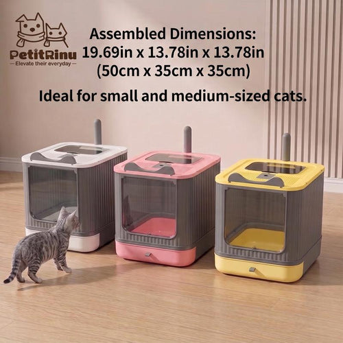 PawNest™ Foldable Enclosed Cat Litter Box