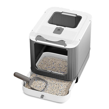 PawNest™ Foldable Enclosed Cat Litter Box