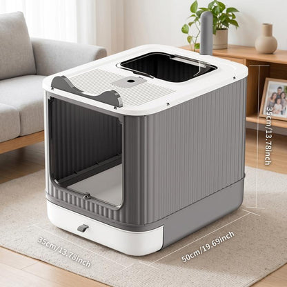 PawNest™ Foldable Enclosed Cat Litter Box