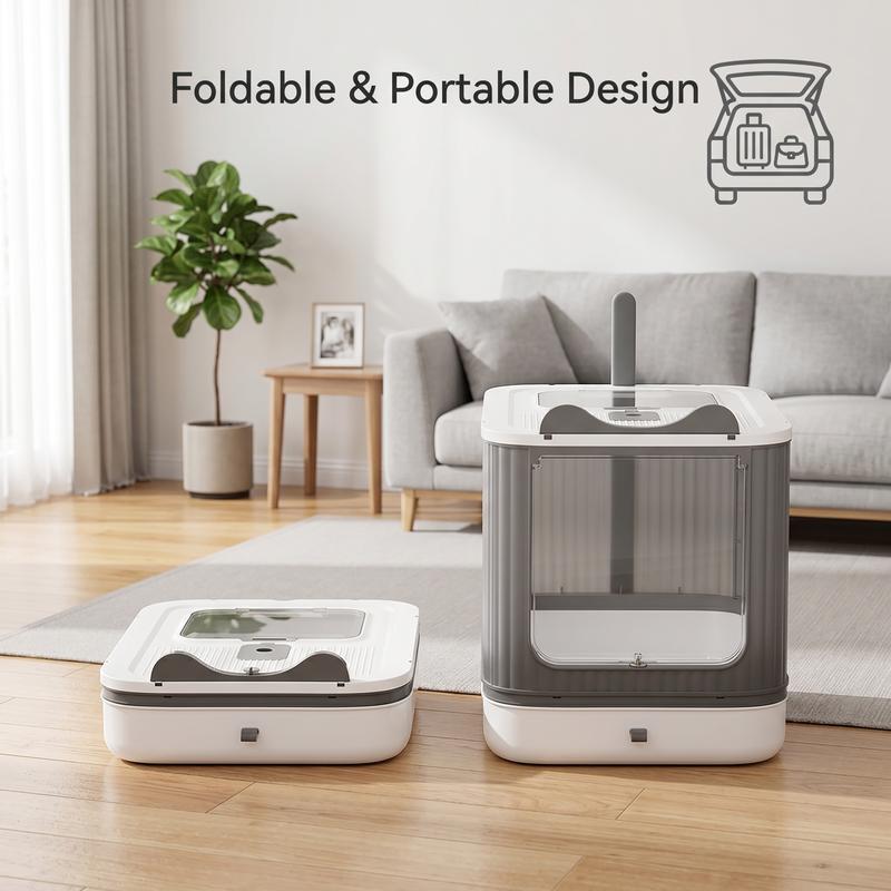PawNest™ Foldable Enclosed Cat Litter Box